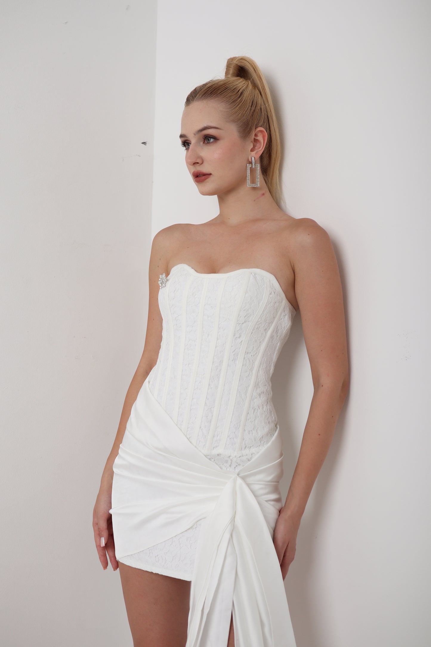 Allure White Corset Dress