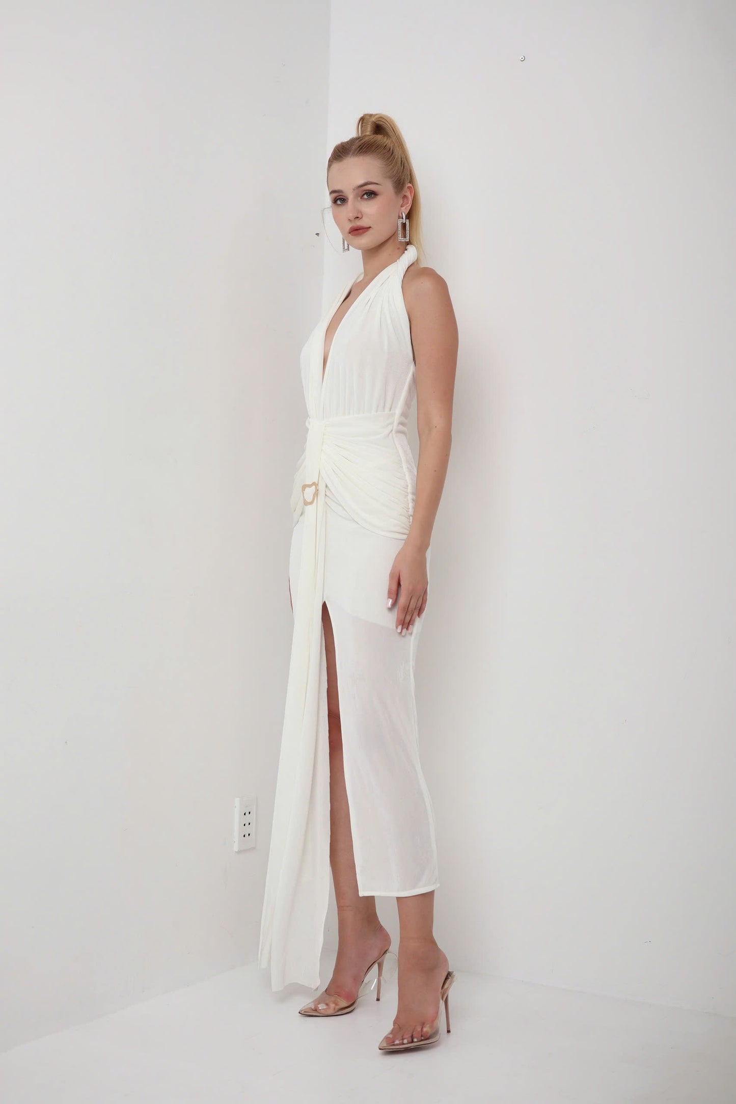 Dahlia White Maxi Dress