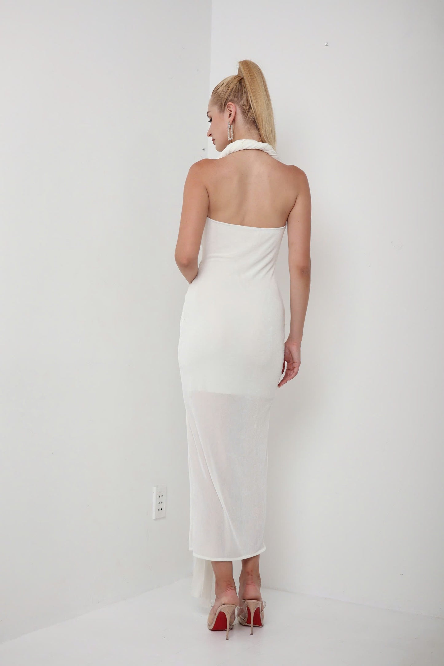 Dahlia White Maxi Dress