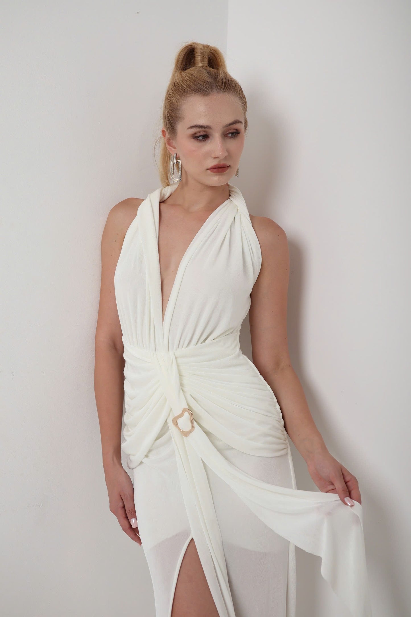 Dahlia White Maxi Dress