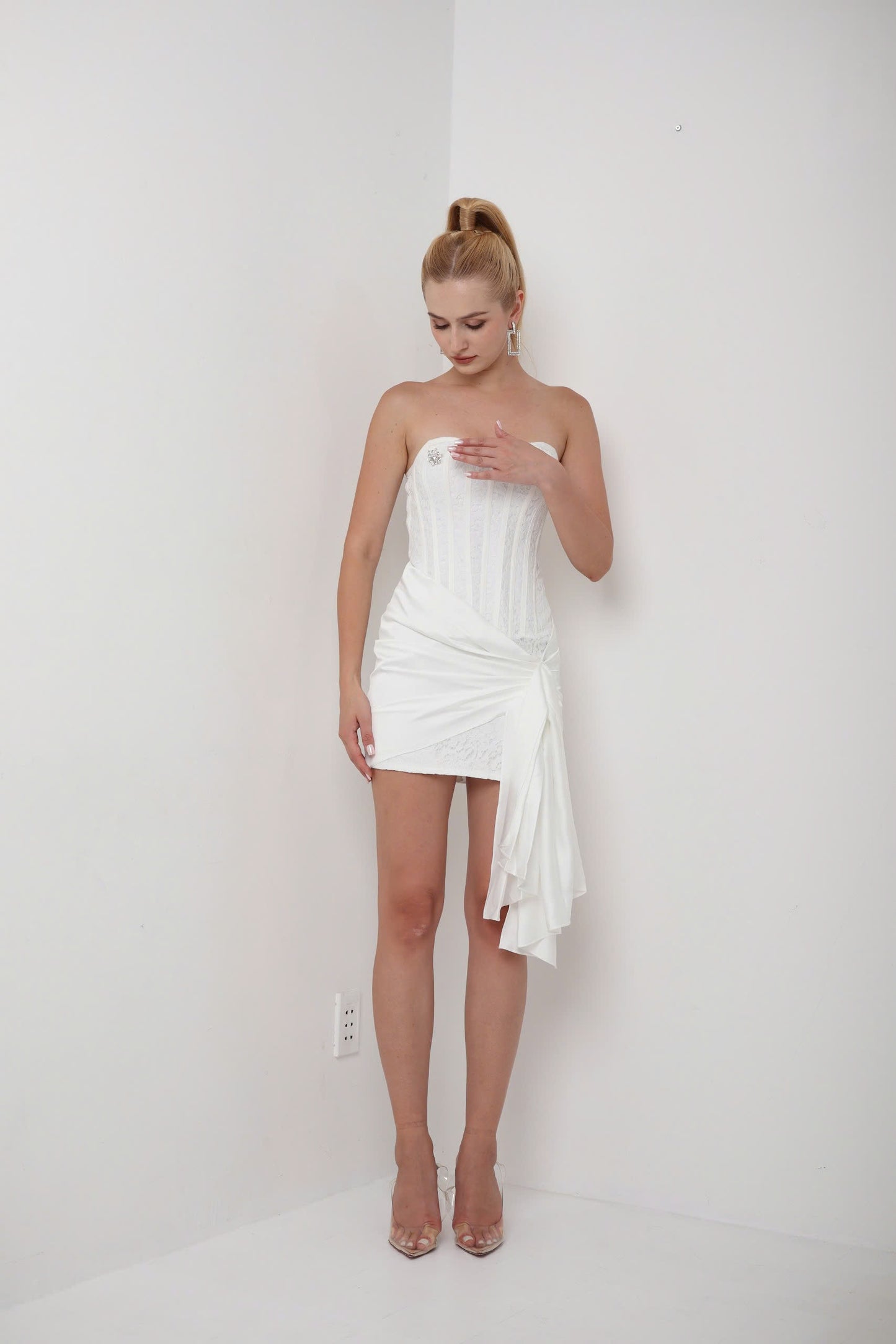 Allure White Corset Dress